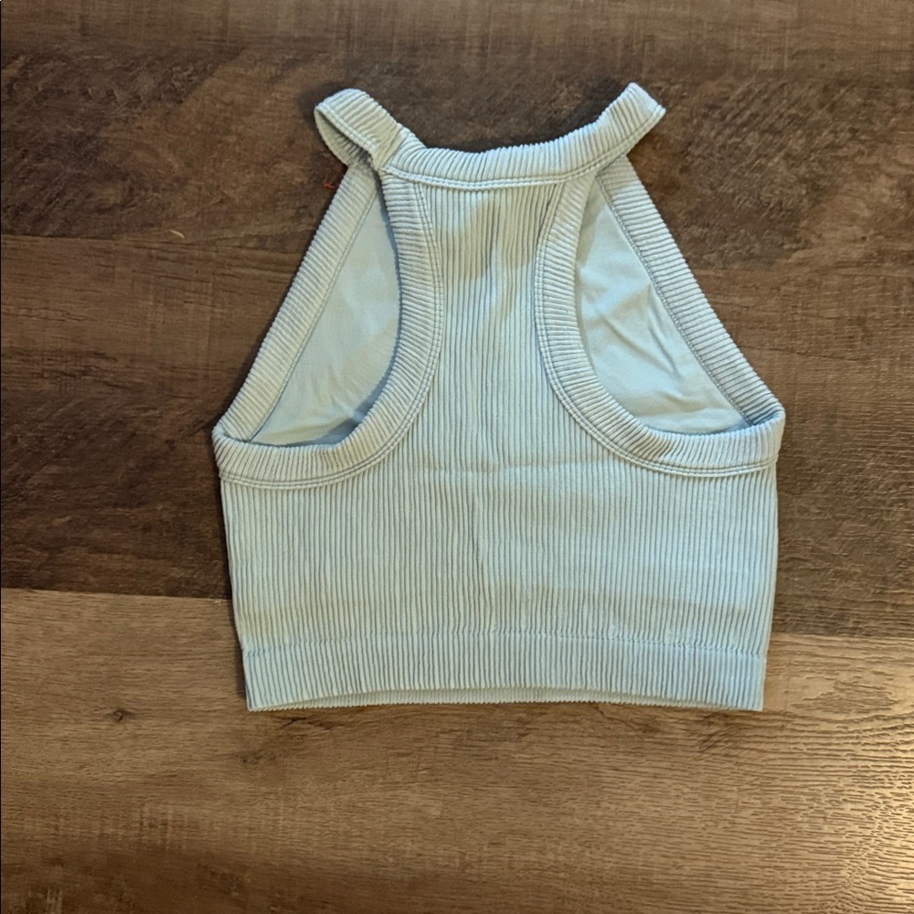 aerie Ribbed Crewneck Sweatshirt - Light blue - Picture 4 of 4